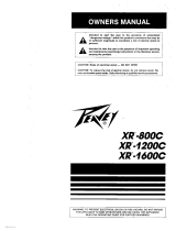Peavey XR-800C / XR-1200C / XR-1600C Manual de usuario