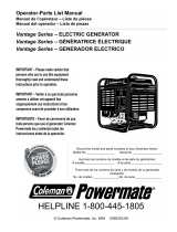 Coleman Powermate Vantage Series PM0477022 Manual de usuario