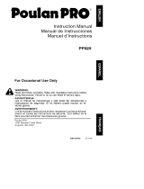 Poulan PP025 El manual del propietario