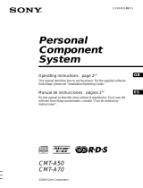 Sony CMT-A5 Manual de usuario