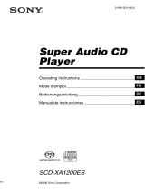 Sony SCD-X501ES Manual de usuario