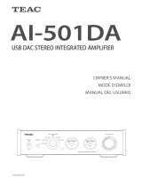 TEAC USB DAC Stereo Integrated Amplifier Manual de usuario