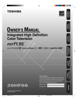 Toshiba 26HF66 Manual de usuario