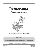 Troy-Bilt 2620 Manual de usuario