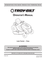 Troy-Bilt PONY Manual de usuario