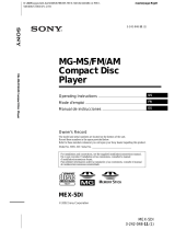 Sony MEX-5DI Manual de usuario