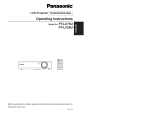 Panasonic PT-LC76U Manual de usuario