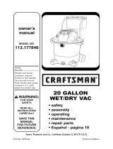 Craftsman 113177846 El manual del propietario