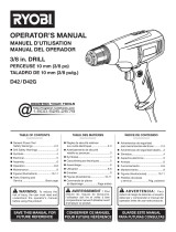 Ryobi D43K Manual de usuario
