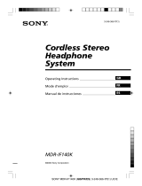 Sony MDR-IF140K El manual del propietario