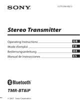 Sony TMR-BT8IP Manual de usuario