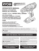 Ryobi P1874 Manual de usuario