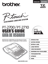 Brother PT-2710 Thermal Label Printer Guía del usuario