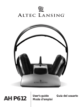 Altec Lansing AHP 612 Manual de usuario