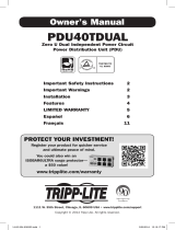 Tripp Lite PDU40TDUAL PDU El manual del propietario