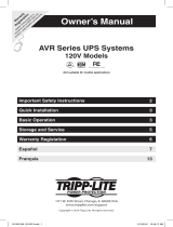 Tripp Lite AVR, 480W El manual del propietario