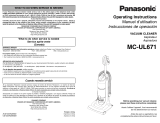 Panasonic Cyclonic Bagless Upright Instrucciones de operación