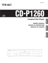 TEAC CD-P1260 El manual del propietario