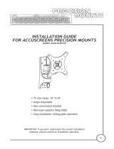 AccuScreens APM1024WTR Guía de instalación
