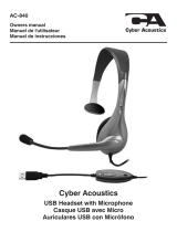 Cyber Acoustics AC-840 Manual de usuario