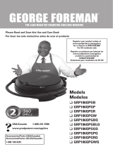 George Foreman GRP106QPGGQ Manual de usuario