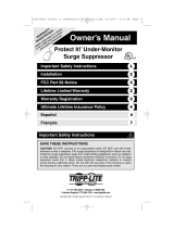 Tripp Lite Isobar Surge Suppressor El manual del propietario