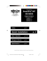 Tripp Lite SmartPro INT Manual de usuario
