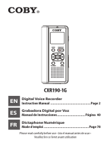Coby CXR190-1G Manual de usuario
