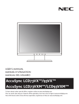 NEC LCD73VXM Manual de usuario