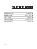 SEVERIN YOGHURT MAKER - Instrucciones de operación