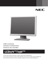 NEC LCD17V Manual de usuario