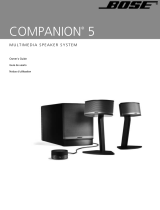 Bose Companion® 5 multimedia speaker system Manual de usuario