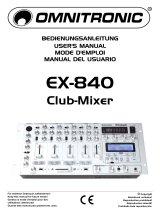 Omnitronic EX-840 Manual de usuario