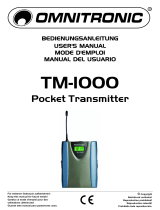 Omnitronic TM-1000 Manual de usuario