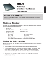 Audiovox ANT800 - HDTV Antenna - Outdoor Manual de usuario