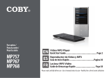 COBY electronic MP757 Manual de usuario