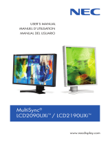 NEC MultiSync LCD2090UXi-1 Manual de usuario