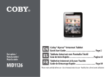 COBY electronic Kyros MID1126 Series Manual de usuario