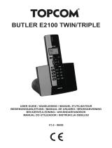 Topcom Butler E2100 twine Guía del usuario