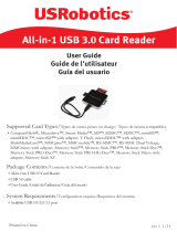 US Robotics All-in-1 USB 3.0 Card Reader/Writer with Dual SD Slots Guía del usuario