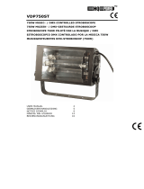 HQ Power Music-controlled + DMX strobe 750W Manual de usuario