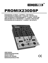 HQ Power Professional DJ mixer 2 channels DSP effects Manual de usuario