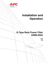 APC APC A/V G-Type Rack Power Filter: G50B Manual de usuario