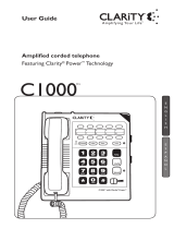 Clarity C1000 Manual de usuario