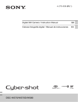 Sony Cyber Shot DSC-W570 Manual de usuario