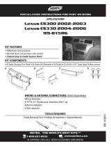 Metra Electronics 99-8158G Manual de usuario