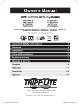 Tripp Lite AVR Series UPS Systems Manual de usuario