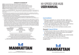 Manhattan 161633 Manual de usuario