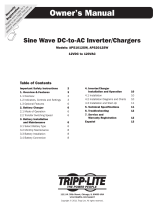 Tripp Lite 120V, 1000W PowerVerter APS Inverter/Charger with Pure Sine Wave Output El manual del propietario