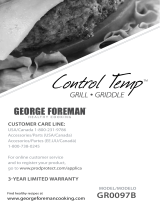 George Foreman GR0097P El manual del propietario